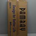 Pamray 32 Inch Computer Desk for Small Spaces with Storage Bag, Home Office Work Desk with Headphone Hook, Small Office Desk Study Writing Table (Pink)