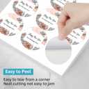 MaxGear 2.5" Round Sticker Labels, for Inkjet or Laser Printer, Matte White Printable Labels Sheets, Strong Adhesive, Dries Quickly, Holds Ink Well, 30 Sheets, 360 Pcs