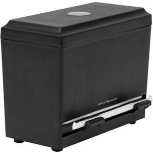 Mind Reader Compact Straw Dispenser or Pencil Dispenser, Countertop Organizer, Plastic, Black