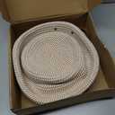 12 Inch Large Cotton Rope Banneton Bread Proofing Basket Set, 2 Pack Round Sourdough Bread Baking Supplies with Liners & Covers for Artisan Bread Baking