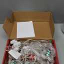 BLOOMWIN Christmas Window Lights Lighted Xmas Window Decorations - Tree Shape Ring Light with Ornament Curtain Light Indoor - USB Novelty String Hanging Lights for Christmas Home Bedroom Decor (Multicolor)