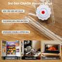 3rd-Gen (10" x 11") 20 PCS Upgraded Reusable High-Seal Bags (Vacuum Sealer Machine Not Included), Compatible with CNAOA Vacuum Sealers