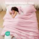 MUXHOMO Pink Queen Comforter Set, All Season Ultra Soft Down Alternative Bedding - 3 Piece Lightweight Bed Set Includes 1 Comforter (90"x90") and 2 Pillow Shams (20"x26"),02 - Pink, Queen(90"x 90")