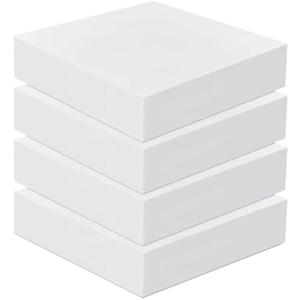 Frienda 4 Pack 6" x 24" x 24" Upholstery High Density Foam Cushion Seat Replacement Square Cut to Size Foam Couch for Patio Furniture Commercial Dinning Chair Couches Benches Padding DIY Projects