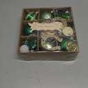 Valery Madelyn 50ct St Patricks Day Tree Decorations Shamrock Ornament Set, Irish Hanging Ball Ornament for Small Tree, Good Luck Clover Green Ornaments for St Patty's Day