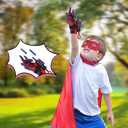 Web Shooter + Cape + Felt Mask Toys for Boys, Bracelet Wrist Launcher, Children Boy Party Toy, Cosplay Costumes Birthday Gift for Kids 4 5 6 7 8 9 10 Years Old