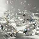 Pack of 10 Crystal Diamond Jewel Home Decor, Wedding Table Decoration, Glass Paperweight 40mm (1.6in)