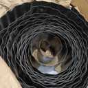 Land Guard Corrugated Garden Edging Border, 6"50' Landscape Paver Edging, Tall Landscape Edging, Fence for Garden, Flower Bed, Lawn and Landscape Edging (Black)
