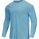 YOVVI Men Swim Shirt Sky Blue (Blue, L)
