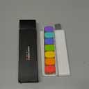 Weekly Pill Organizer 1 Time a Day - Travel Pill Box 7 Days, Large Medicine Pill Case Container for Daily Medication Vitamin Supplement Fish Oil, Portable Week Pills Organizers Holder Dispenser, White