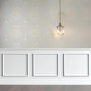 Colingmill 3 Set Accent Peel and Stick Wall Molding Kit Premade Wainscoting Panels Wall Molding Panel White Pre Cut Trim for Walls Picture Frame Decor for Home Decoration(20 x 20 Inch)