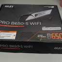 MSI PRO B650-S WiFi V1 Motherboard, ATX - Supports AMD Ryzen 9000/8000 / 7000 Series Processors, AM5 - DDR5 Memory Boost 6000+MHz/OC, 2 x PCIe 4.0 x16, 2 x M.2 Gen4, Wi-Fi 6E