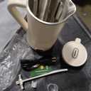 Nut Milk Maker Machine 20oz – Upgraded 10-Blade Almond, Soy & Oat Milk Maker, Plant-Based Dairy-Free Beverage Maker with Auto-Clean, Timer, Keep Warm, Boil & Cold Drink Functions – White