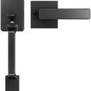 Philips Front Door Handle No Lock, Entry Handleset Exterior with Interior Handed Lever, Modern Front Door Handle,Deadbolt Not Included, Matte Black