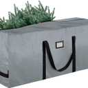 BALEINE 9 ft Christmas Tree Storage Bag, Heavy Duty Extra Large Artificial Christmas Tree Bag with Reinforced Handles and Dual Zippers Wide Opening (Gray, 9 ft)