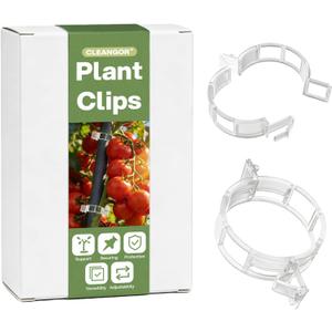 CLEANGOR 300Pcs Plant Clips, Plant Support Clips Plastic Trellis Clips Garden Plant Clips for Tomatoes, Cucumbers, Vines, Reusable Garden Clips Tomato Clips, Gardening Supplies to Grow Upright