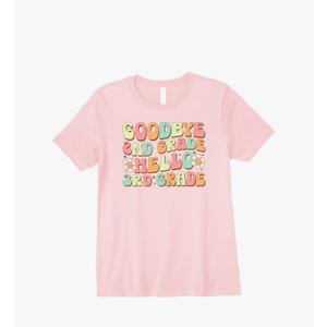 Goodbye 2nd Grade Graduation Hello 3rd Grade Graduate Kids Premium T-Shirt,L