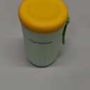 Chemimoso Travel Silicone Baby Bottle Cleaner Brush Set, Foldable Baby Bottle Drying Rack, Essential Cleaning Set for Outdoor Travel, Orange and Green