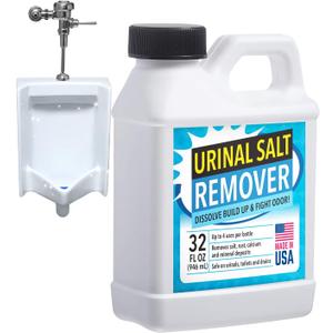 IMPRESA Odor-Eliminating Urinal, Drain & Pipe Salt Cleaner, Plumbing-Safe Rust Solution, Lime, Mineral & Calcium Deposit Remover, 32oz
