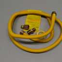 72" Gas Line Hose for Dryer, Gas Stoves, Water Heater, 1/2" OD Stainless Steel Gas Corrugated Dryer Gas Connector kit with 1/2" FIP & 1/2" MIP Fittings, Flexible Dryer Gas Supply line