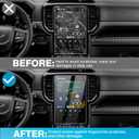 Karltys [Upgrade 2 Pack Screen Protector for 2024 2025 2026 Ford Ranger (XLT Optional/LARIAT/Raptor) 12-Inch [No Glare & Fingerprint] for Touchscreen Navigation Protective Film Tempered Glass