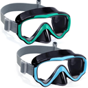 Vvinca Kids-Goggles with Nose Cover, Diving Mask Elastic Fabric Strap Anti Fog Anti Shattered Lens for Kids Swim Goggles 3-14