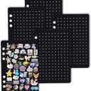 A5 Enamel Pin Display Pages,Creative Pin Collection with 5 Flip-Pages,Designed to Easily Trade & Display Enamel Pins (Pins Not Included)