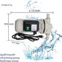 TDRSUPER Diaphragm Irrigation Pump Industrial Electric Water Pressure Pump Self-priming 110VAC, 10.6 GPM, 23PSI, 14.3lb, Lift 11m, Power 350W