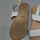 Coutgo Women's Arch Support Adjustable Strap Flat Sandals, Size 8.5