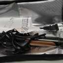 Dual Voltage Curling Iron 2-in-1 Curling Iron 1 Inch,(100V~240V) Dual Voltage Hair Straightener Travel CurlingIron European Flat Iron(Black)