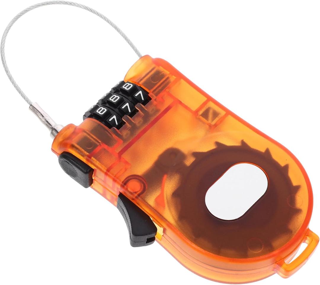 Garneck Safety Snowboard Lock Compact and Lightweight Scooter Lock Retractable Cable for Secure Ski Board and
