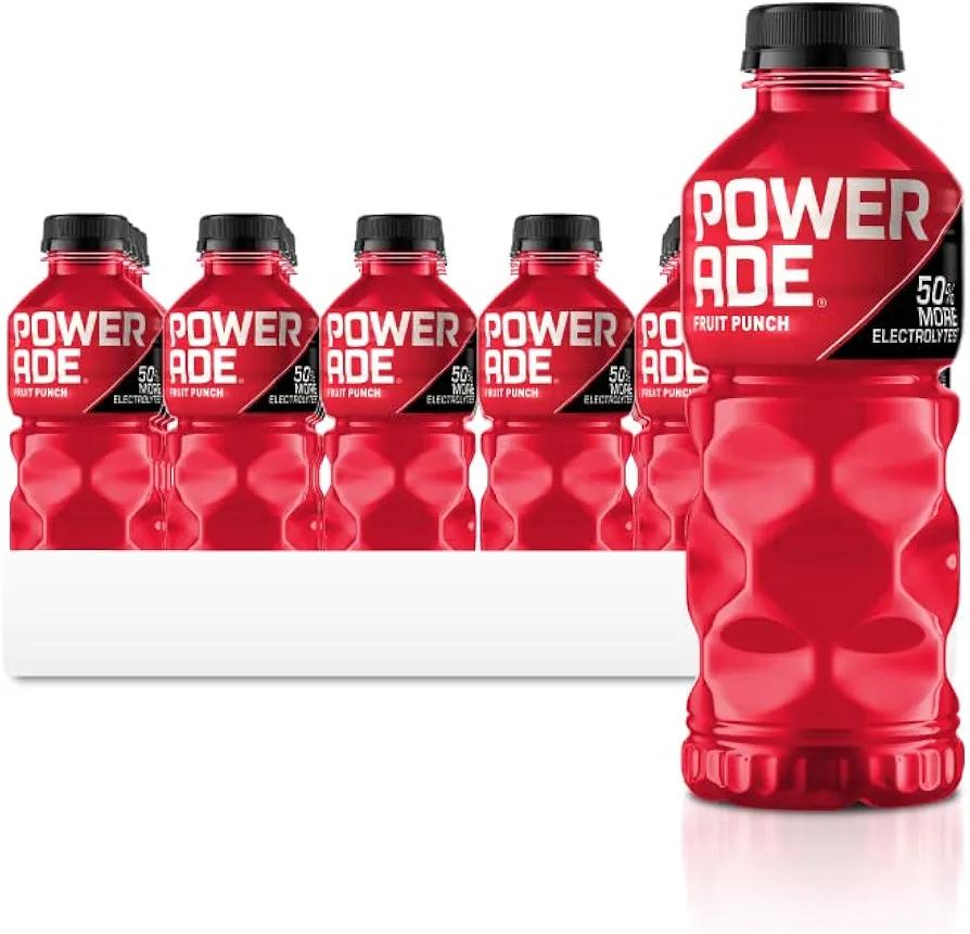 POWERADE Sports Drink Fruit Punch, 20 Ounce (Pack of 24)
