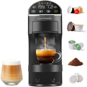 Magician2 Mini Coffee Maker compatible with Keurig K Cup, Nespresso Original, Dolce Gusto, ESE Pods | LED Touchscreen, Customizable Brewing, 20 Bar, 42 oz | Espresso Coffee Machine for Home & Office
