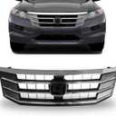 PartsFlow Front Bumper Grille Upper Mesh Grill Chrome For 2010 2011 Honda Accord Crosstour