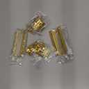 2 Pack Door Chain Lock Gold, Stainless Steel Chain Locks for Inside Door, Premium Thickened with 12 Screws