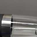 Gravity Electric Salt and Pepper Grinder Set, Battery Powered LED Light One Hand Automatic Operation, Adjustable Coarseness Mill Grinders Shakers Black (A.Black 2p)