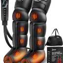 YINGGG Leg Massager with Heat and Compression - Foot and Calf Massage Sleeve with 3 Heat, 6 Intensities, 6 Modes, Compression Boots for Circulation and Pain Relief