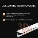 Hair Straightener and Curler 2 in 1 with Curls Bangs 1 1/4-Inch Flat Iron Curling Iron for Short Long Fine Hair Travel,Ceramic Coating,Anti-Scald,Fast Results,Smooth Styles Hair Iron,White