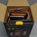 Tresda 4000LM LED Work Light Rechargeable with Clamp, 40W Magnetic Work Light Battery Powered with 5 Light Modes, 350° Rotation, Portable Job Site Lighting for Construction Site,Workshop,Car Repairing