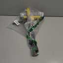 Deck Brush with Long Handle, Floor Scrub Broom for Shower, 50'' Outdoor Scrubber for Carpet, Boat, Patio, Garage, Concrete Cleaning (Yellow)