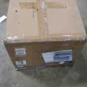 GarveeHome Linen Fabric Manual Recliner Chair, with Side Pocket, High Backrest, Thick Cushion, Adjustable Push Back Recliner,Cozy Lounge Chair for Living Room, Home Theater, Bedroom, Dark Gray