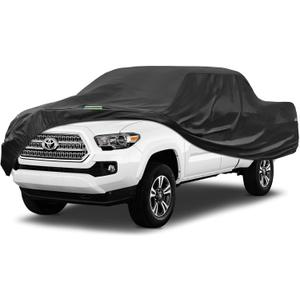 Truck Cover Waterproof All Weather - Heavy Duty Pickup Truck Cover Outdoor Indoor Rain UV Protection Universal Fit Length Up to 209 inches Black