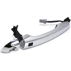 Front Driver Side Left Chrome Exterior Door Handle Keyless Entry Smart Key Type for Hyundai Elantra 2017 2020 OE# 82651-F2210 82652-F2020