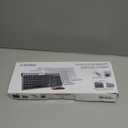 Wireless Keyboard and Mouse Ultra Slim Combo, TopMate 2.4G Silent Compact USB 2400DPI Mouse and Scissor Switch Keyboard Set with Cover, Batteries Included, for PC/Laptop/Windows/Mac - Gold Black