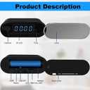 NJINALW Smart Clock Camera, WiFi HD 1080P Wireless Mini Camera with Night Vision, Motion Detection, and Remote Viewing, Nanny Cam for Baby/Elder/Pet Care, Home Indoor Security