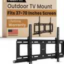 Mount-It! Weatherproof TV Wall Mount | Lockable & Tilting 2.1" Low Profile Design Fits 37 38 42 50 55 58 60 65 70 75 80 Inch Televisions | VESA Compatible up to 600x400mm | 176 Pound Capacity