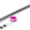 OFFO Shower Head Extension Arm, 16 Inches Shower Arm Extension Shower Head Extender Made of 305 Stainless Steel Shower Pipe Extension, Chrome