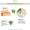 Nearly Natural 48in Artificial Boston Fern (Set of 2), Large Faux Greenery with 67 Lifelike Fronds for Indoor Wall, Shelf, and Home Office Decor