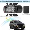 Front Side Half Window Shade Foldable Custom Fit for Ford Expedition SUV 2020-2025 Car Window Shades for Side Window Sun Shade UV Protection Heat Insulation for Camping Sleeping 6PCS