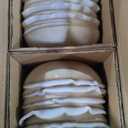 AmorArc Ceramic Dinnerware Sets,Handmade Reactive Glaze Stoneware Plates and Bowls Sets,Highly Scratch Resistant | Dishwasher & Microwave Safe Dishes Set,Service for 12 (36pc)